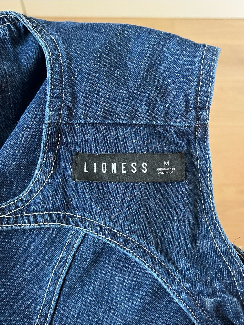 Princess Polly Lioness Countryside Top Dark Indigo Denim Sleeveless Top - Picture 5 of 7